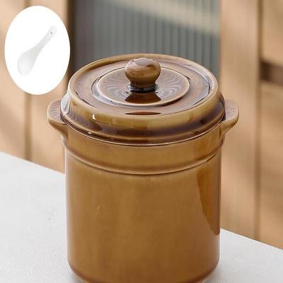 LISM Double Lid Ceramic Stew Pot