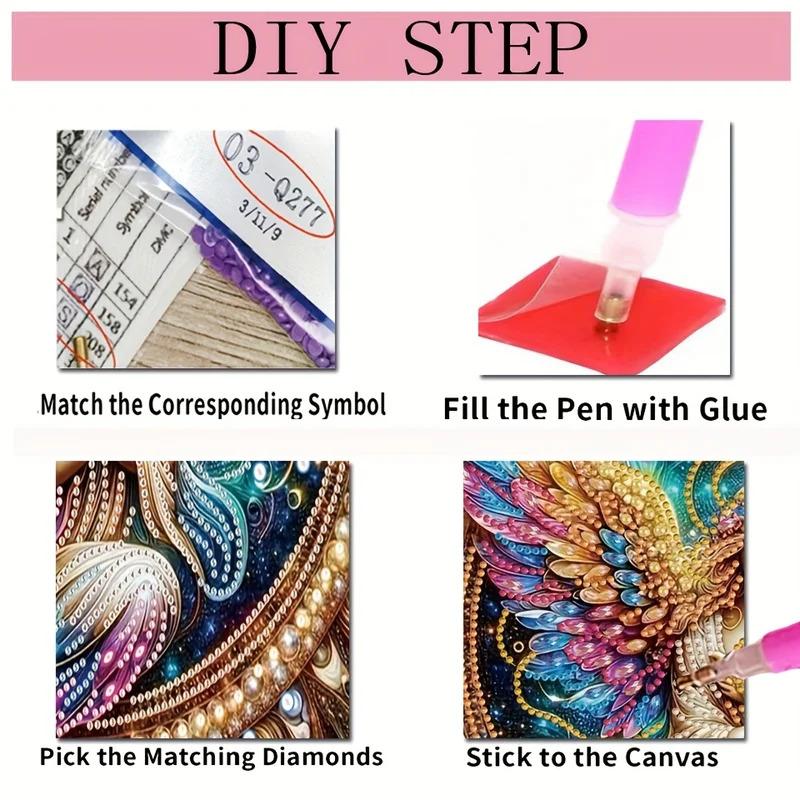 5D Shaped Diamond Painting DIY Framed Decorative Artwork Living Room Display Stand Ornament Home Decor