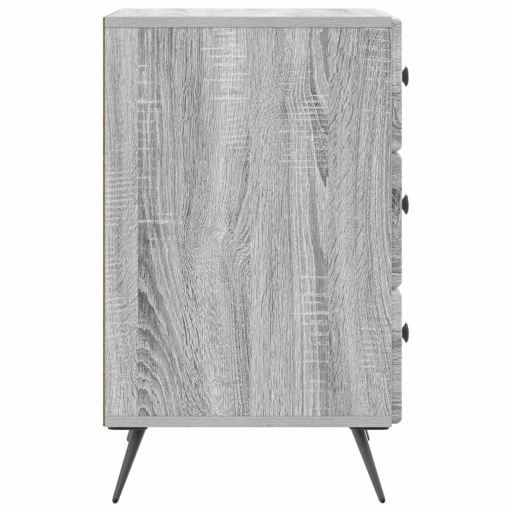 Nightstand Gray Sonoma 43 x 41 x 66.5 cm Particleboard