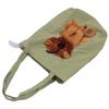 Pet Canvas Shoulder Bag Breathable Portable Pet Outing Shoulder Bag Cute Dog Carrying Bag Adjustable Cat Carrier Bag