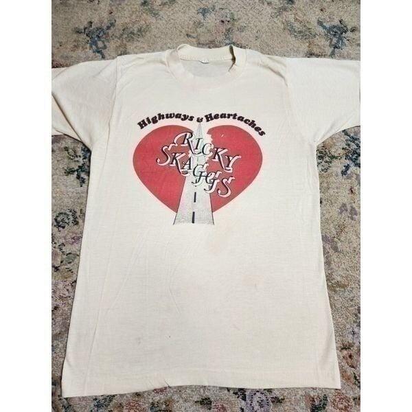 80s Autographed Ricky Skaggs Highways & Heartaches Tour Shirt Unisex T-Shirt S