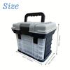 FTK Multifunctional Fishing Tackle Storage Box, Bait Accessories Suitcase, Fishing Toolbox, Portable Crafts Storage Box