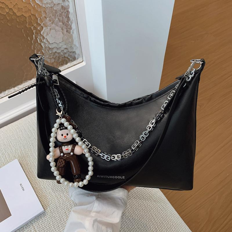 Large-capacity High-end Commuter Chain Shoulder Bag Women's 2025 Summer New Casual Versatile Messenger Tote Bag