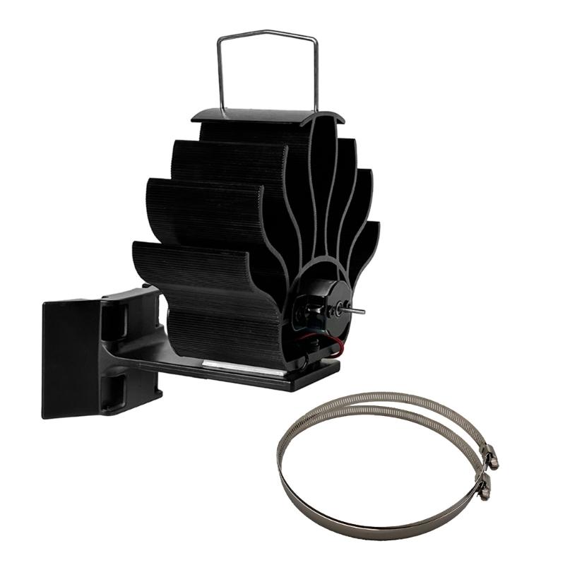 Stove Fan Without Electricity Heat Powered Stove Fan Environmental Friendly Heating Solution for Modern Home Decor 1
