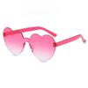 Trendy Love Heart Shape Sunglasses Fashion Colorful Gradient Sunglasses  Summer
