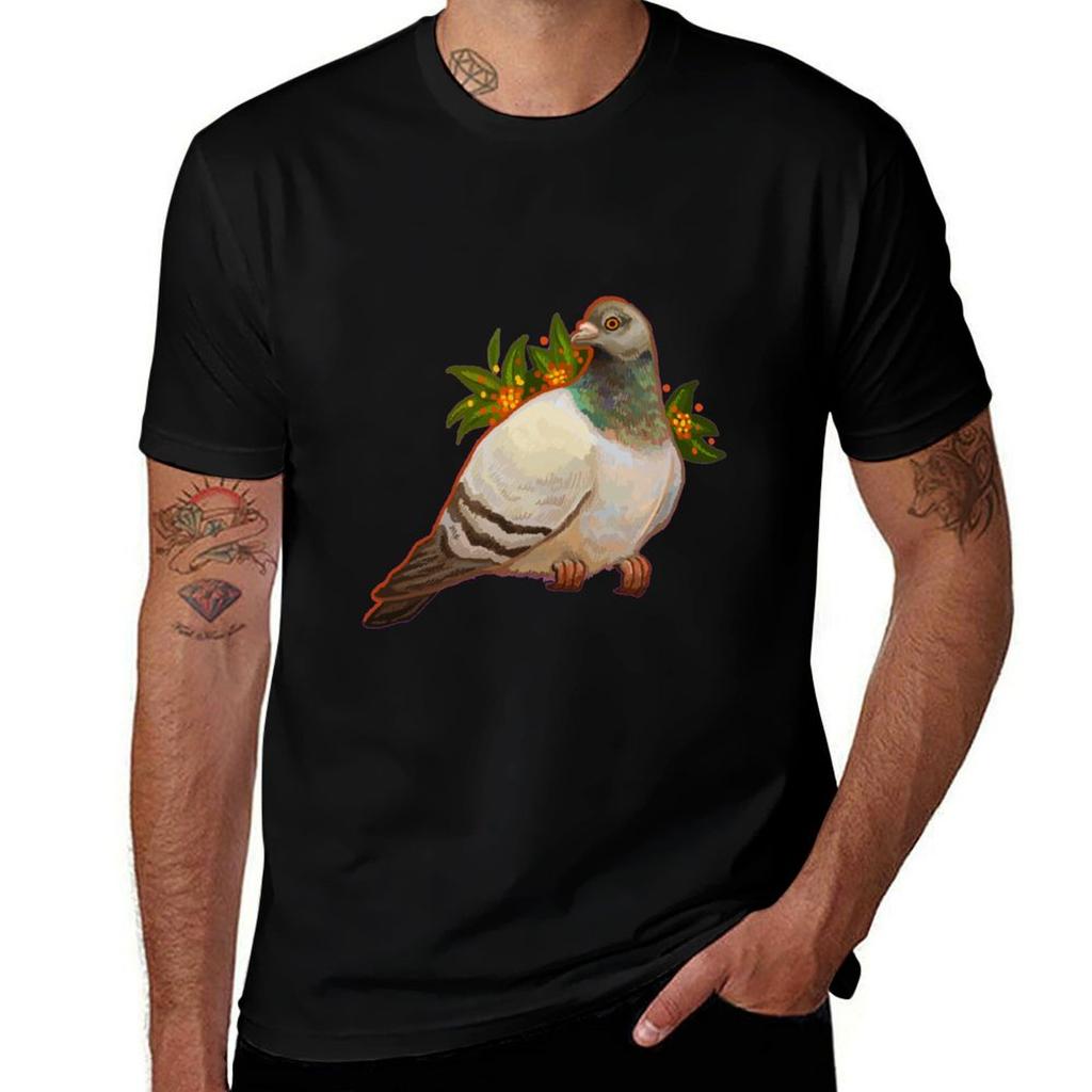 Flower Pigeon 1 Tshirt Stretch Fabric Comfort Tshirt