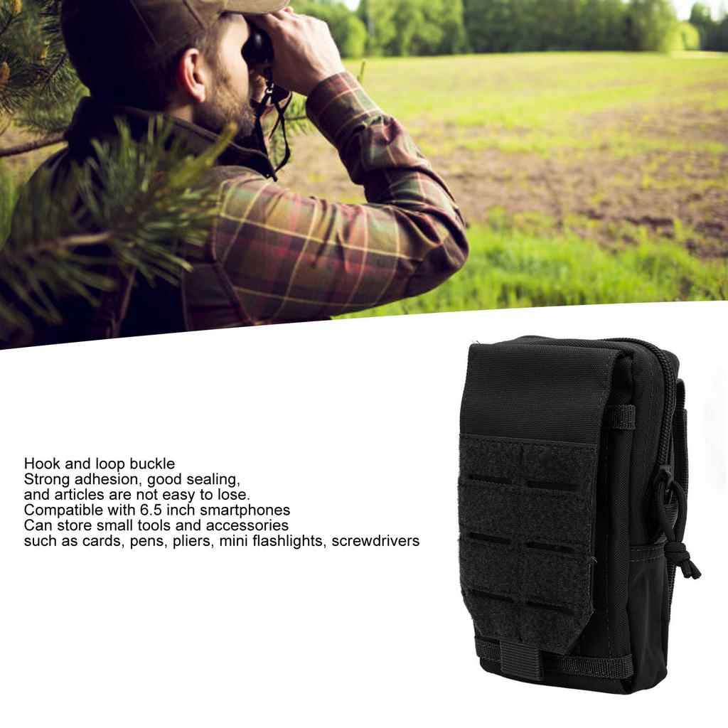 Molle Handy Gürteltasche Mehrzweck Utility Hüfttasche Herren Doppelschichtige Hüfttasche für Outdoor Camping Angeln