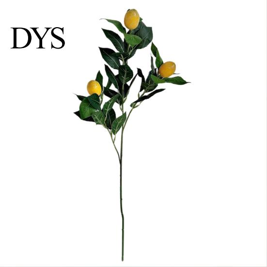 Lemon Branch Centerpiece Artificial Lemons Tree Branches Faux Greenery Stems with Lifelike Fruits Realistic Zero Care Fruit Fake Plants for