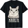 Rage Is Consuming Me Funny Meme Cat Sarcasm T Shirt