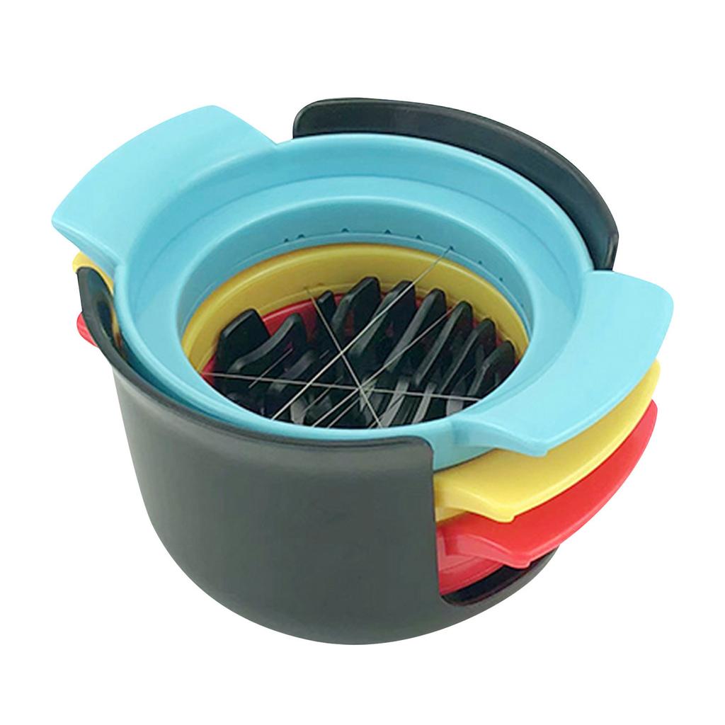 ABS Fruit Peeler Eggs Cutter Easy Use Multifunctional Slicers For Kitchen With Base