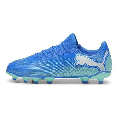 Future 7 Play FG/AG Comfortable Stylish Low Top Kids Soccer Shoes Kids Soccer Shoes Blue Green 10794901