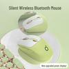 Q5 Forerunner Silent Wireless Bluetooth Ergonomic Mouse In Milk Tea Color, Dual-Mode for Office Use