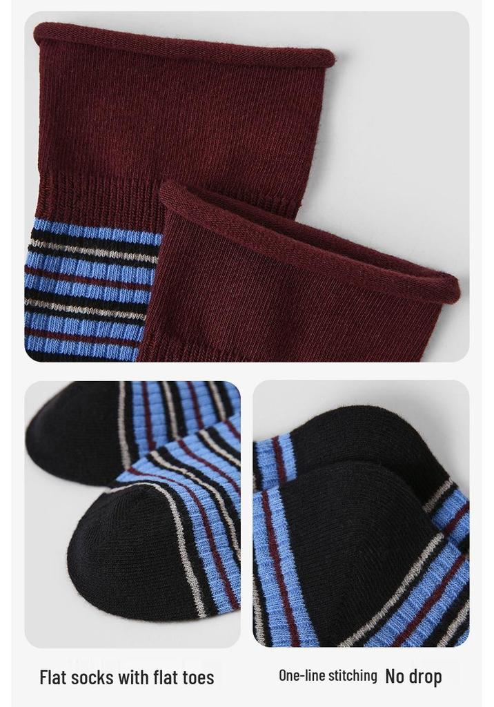Renaissance Women's Mid-Calf Boneless Striped Socks - Autumn/Winter