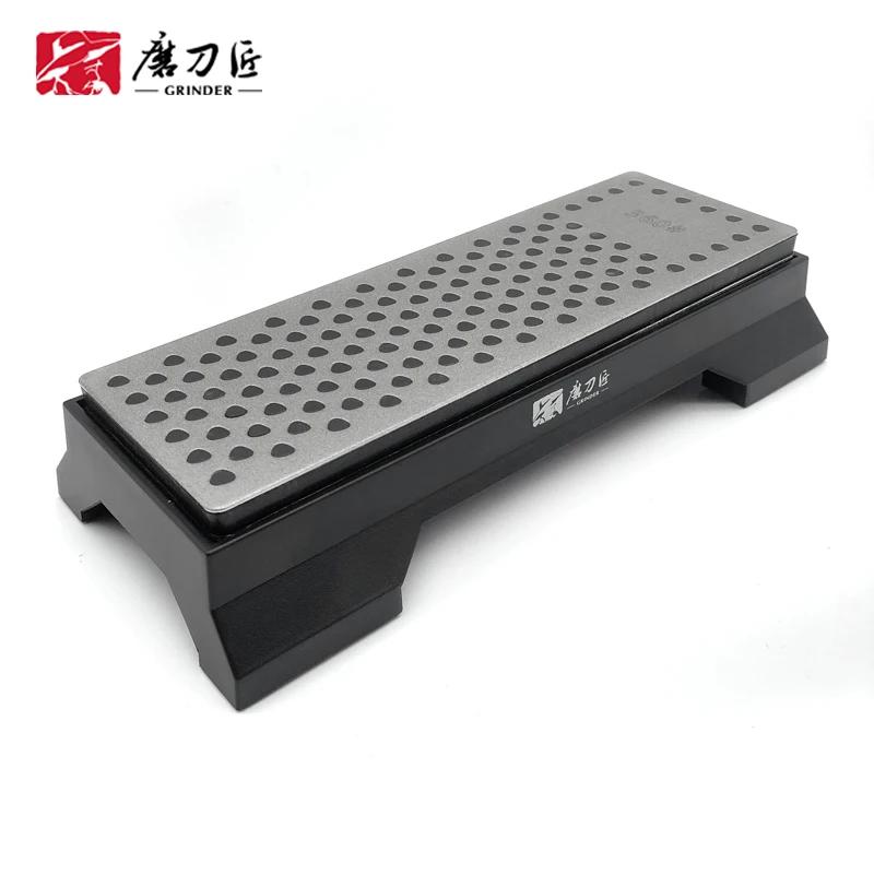 

TAIDEA Diamond Grindstone 360/600Grit Double-side Sharpening stone Professional Knife Sharpening System Non-slip base Wetstone As shown