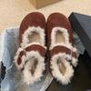 Fashion Flats Casual Women Warm Boots Winter New Suede Short Plush Shoes 2025 Trend Designer Shallow Walking Snow Boots Mujer Zapatos