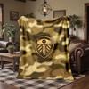 Leeds United Football Print Flannel Blanket Soft Warm Sofa Bed Throw Blanket For Home Office Bedroom