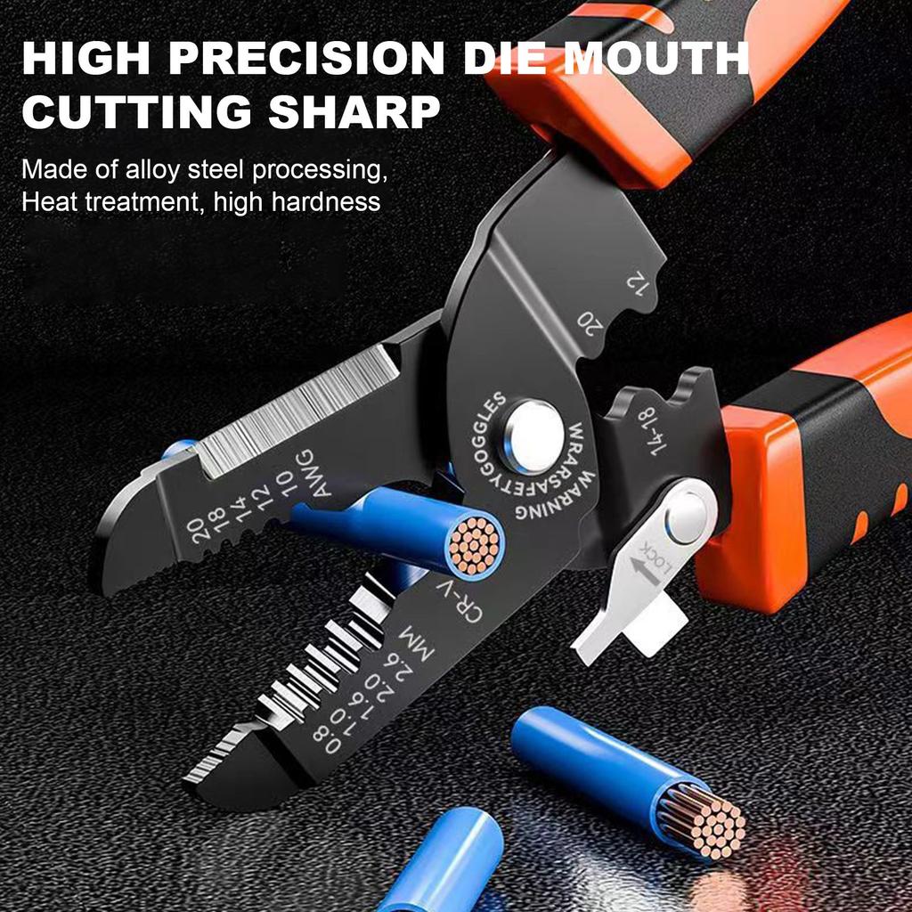 Wire Stripper, 3-rd Generation Wire Strippers Or Crimping Tool, 5-IN-1 Wire Crimper Or Cutter, 10-20 AWG Electric Wire, Multi-Function Hand Tools