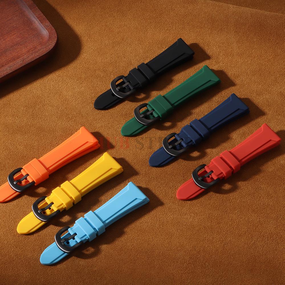 Premium Silicone Watch Band 22mm 24mm 26mm Sport Rubber Driving Watch Strap Waterproof Replacement Watchband for Seiko for Men