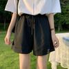 Lässige Shorts für Damen im Sommer Dünne High-Waist-Shorts Schlankmachende und lockere Hosen