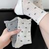 Breathable Ballet Bows, Sweet Mesh Boneless Socks, Lace Boat Socks, Thin Styles, Breathable And Comfortable
