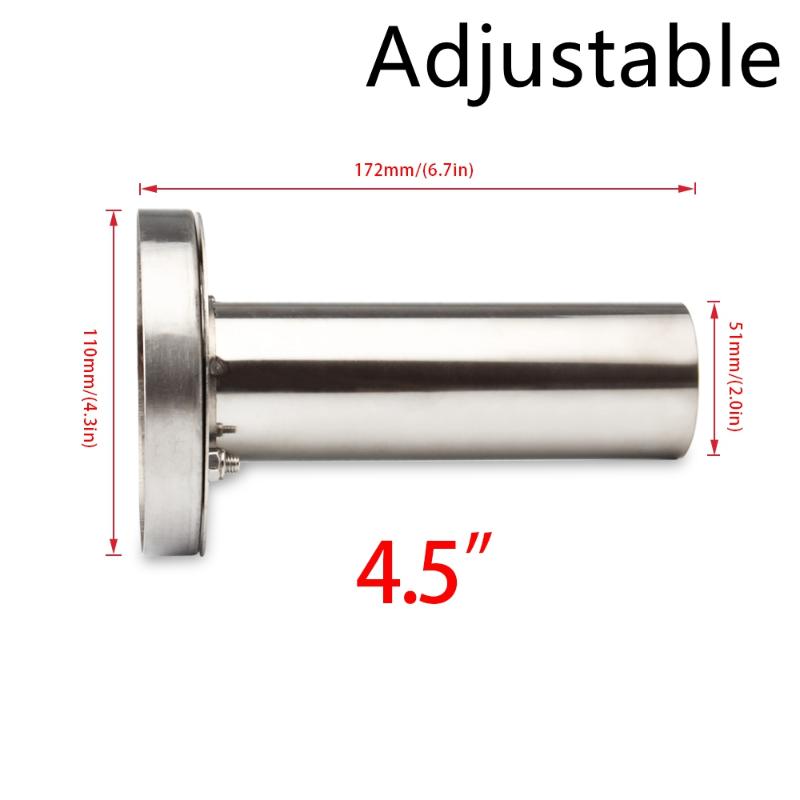 

Universal 3.5 /4 / 4.5 Round Steel Removable Stainless Steel Car Exhaust Muffler