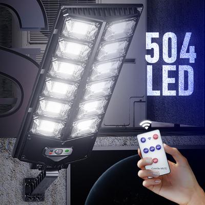 504LED Ultra Bright Outdoor Solar Light Waterproof Ultra Wide Lighting Street Light Human Sensing Motion Sensor Courtyard Wall Light LED Solar Light