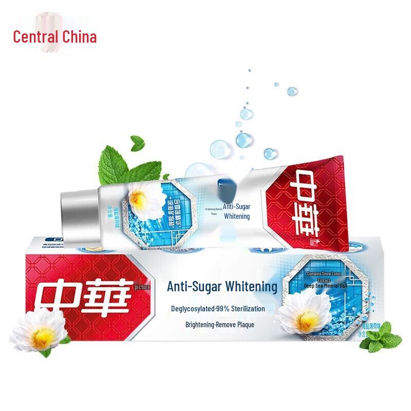 Zhonghua Anti-Sugar Whitening Sea Salt Mint Toothpaste