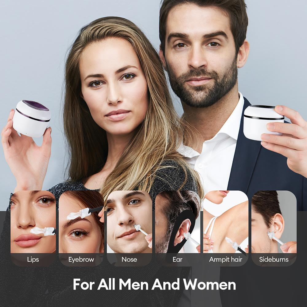 Mini Wax Heating Machine Wax Heater Kit USB Wax Beans Melting Warmer Pot for Lips Eyebrow Nose Ear Sideburns Hair Removal