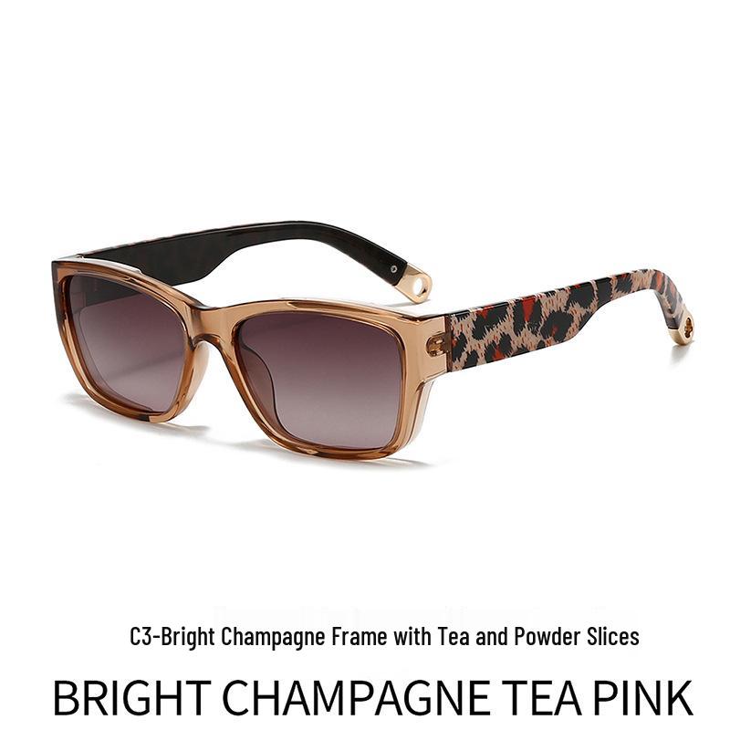 Trendy European & American Square Frame Retro Sunglasses for Women - UV Protection, Stylish for Driving