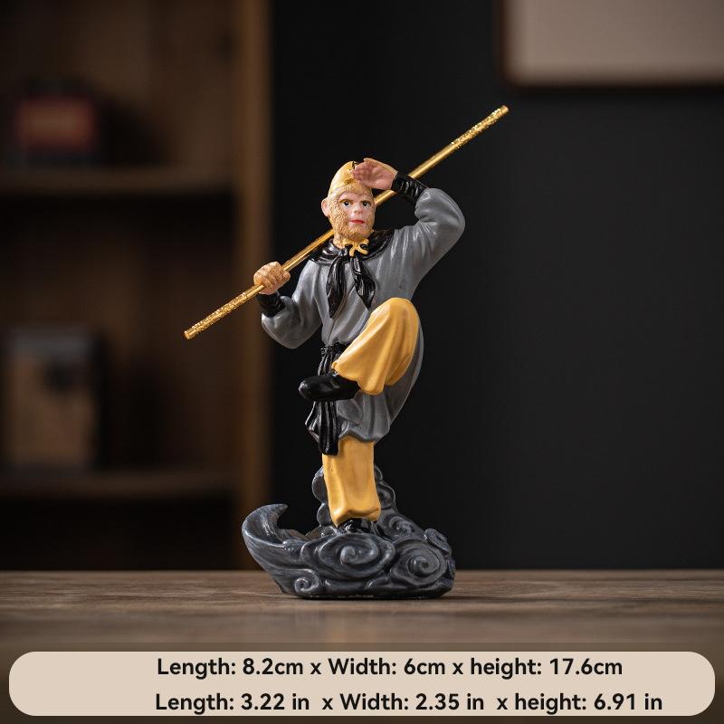 Resin Mythological Television  Journey To the West Characters Sculptures Figurines Home Living Room Office Table Decoration