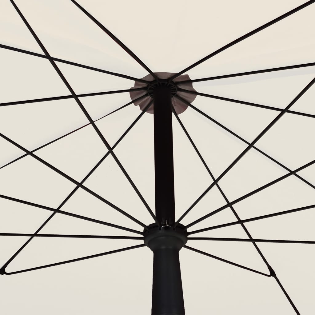 Sun Umbrella with Pole 200 x 130 cm Sand Colour