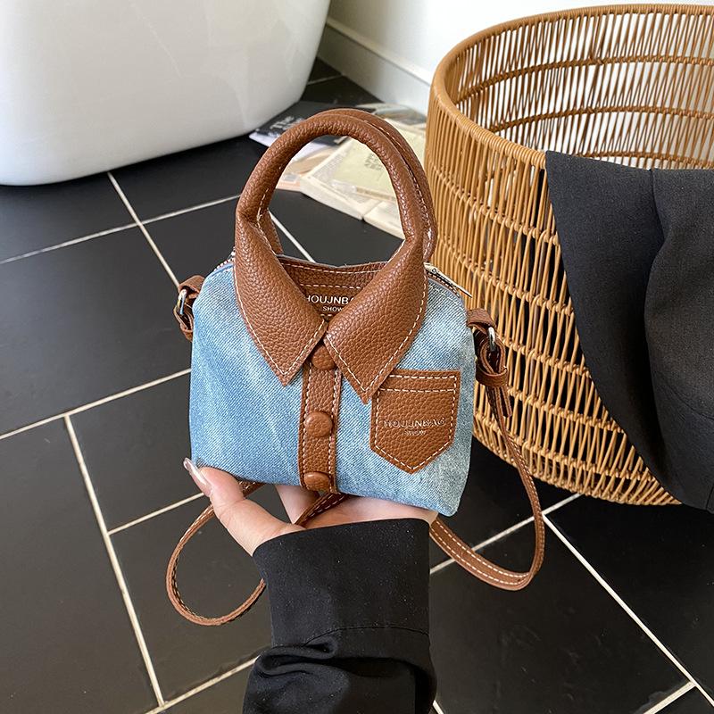 

Children s Mori Style Crossbody Handbag - Stylish 2026 Square Bag for Girls джинсовый синий