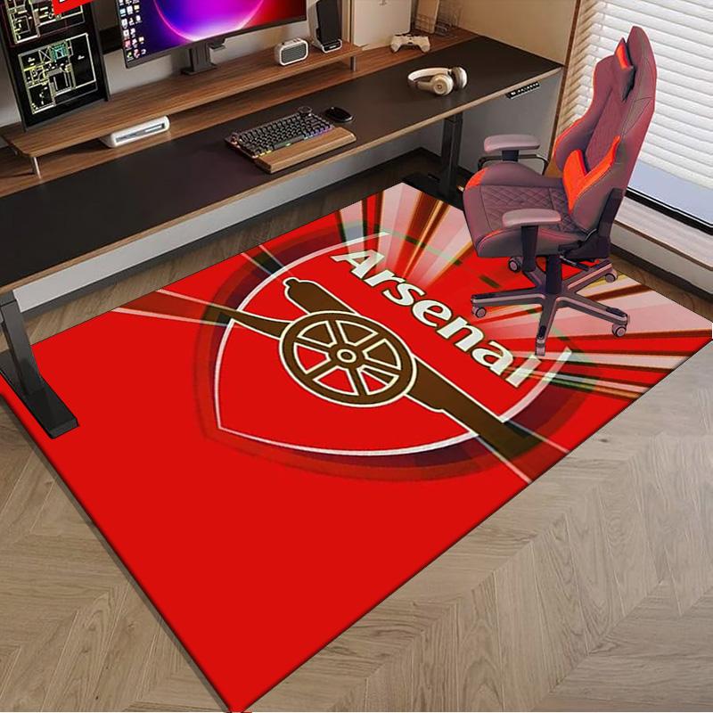 Arsenal Football Club Crest Area Rug for Office, Chair Rug, Decorative Carpet Livingroom Mat, Large Size Fan gifts Christmas gifts
