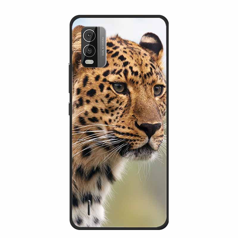 For Nokia C110 C210 C300 Case Soft black Silicone Bumper TPU Phone Wolf Cat Flower CaseS For C110 210 300 Shock proof Bumper TPU