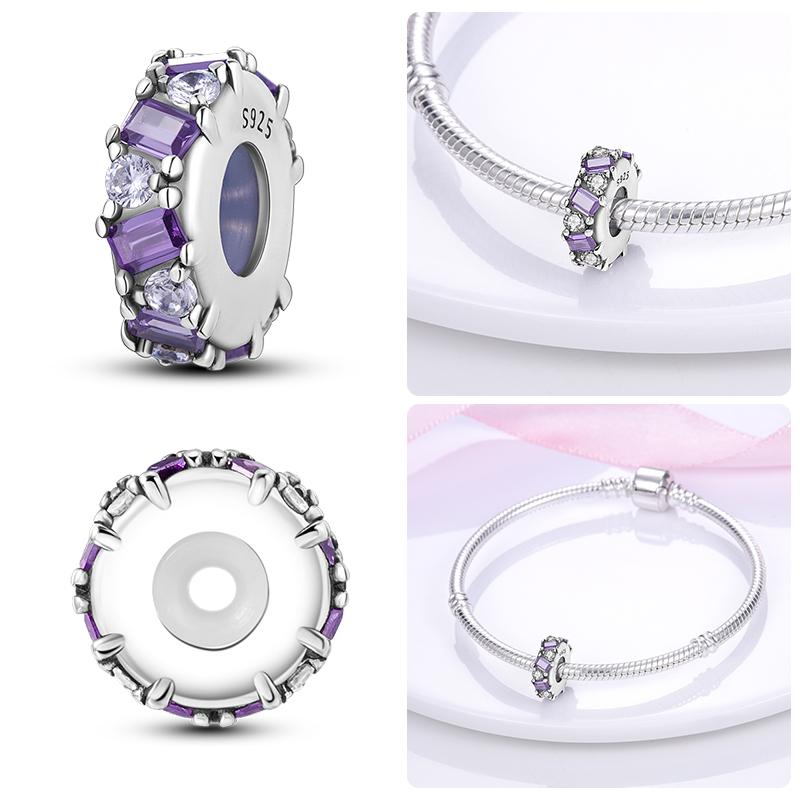 100% Copper Luminous Star Flower Butterfly Silicone Spacer Beads Fit Qikaola Original Bracelets Fine Diy Jewelry