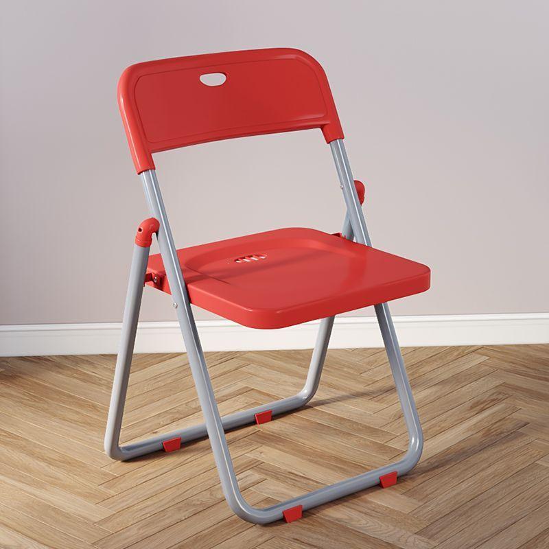 Multi-Purpose Folding Chair: Computer, Training, Conference, Dining, Office, Plastic, with Backrest & Photo Stool