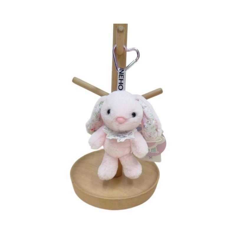 Cartoon Rabbit Plush Keychain Toy Animal Keyring Stuffed Doll For Gift Kids