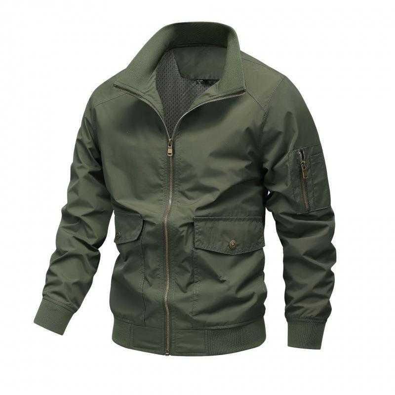 Men's Jacket Men's Jacket Spring and Autumn Casual Korean Version Simple Lapel Men's Jacket