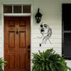 Elegant Metal Girl Wall Art Iron Sculpture for Indoor Outdoor Modern Farmhouse Living Room Office Patio Balcony Durable