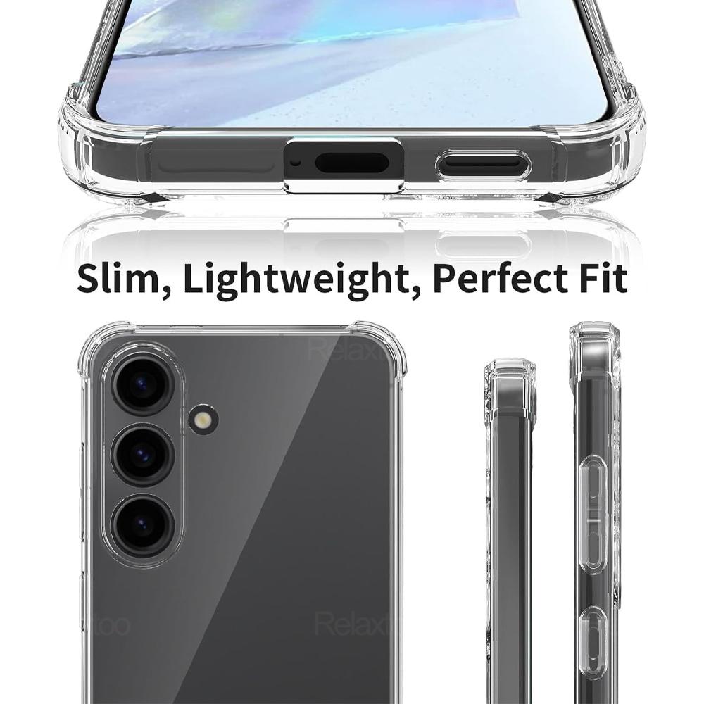 For Samsung Galaxy A55 Case Transparent Shockproof Cover Coque Samsang A35 A25 5G A15 4G A 55 35 25 15 Soft Silicone Funda Capa