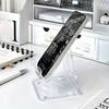 Minimalist Gooseneck Phone Mount 1pc Simple Style Transparent Desktop Phone And Tablet St Thick Stand Suitable For Dormitories Home Offices