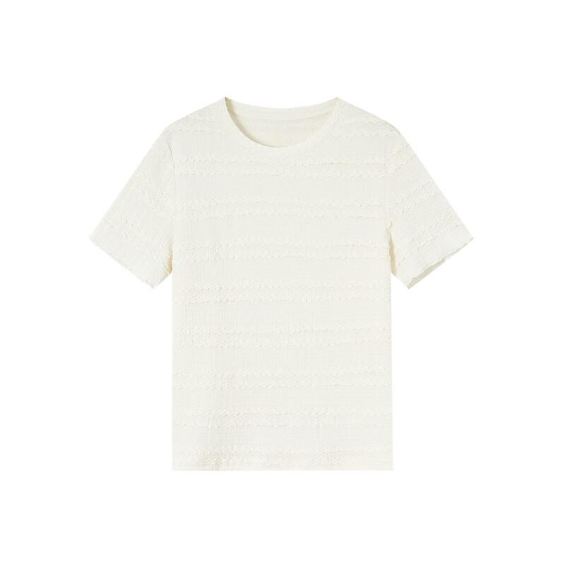 Demana Women's Textured Knit Short-Sleeve T-shirt