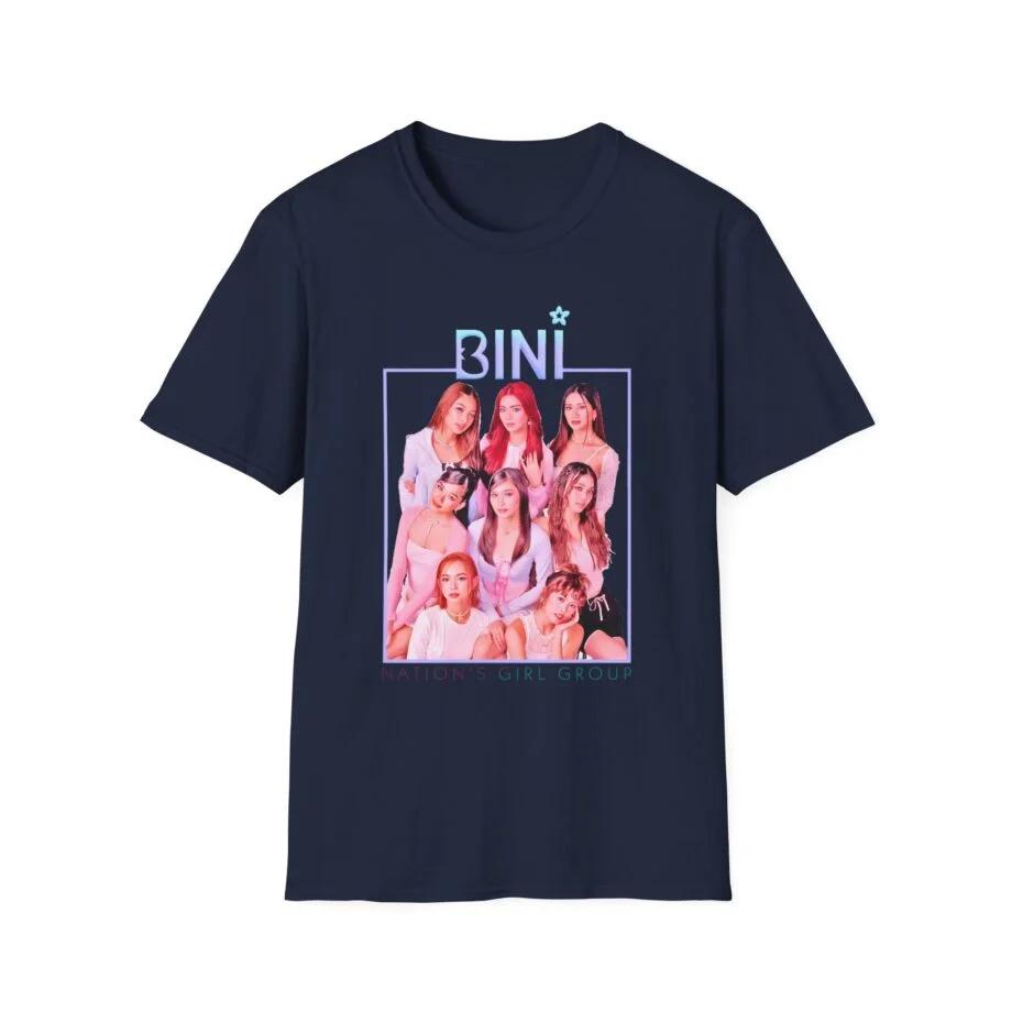 Bini Nations Girl Group Printed Tshirt Unisex Women Summer Cotton Clothing Casual Fashion Round Neck Short Sleeved Tee Streetwear S
