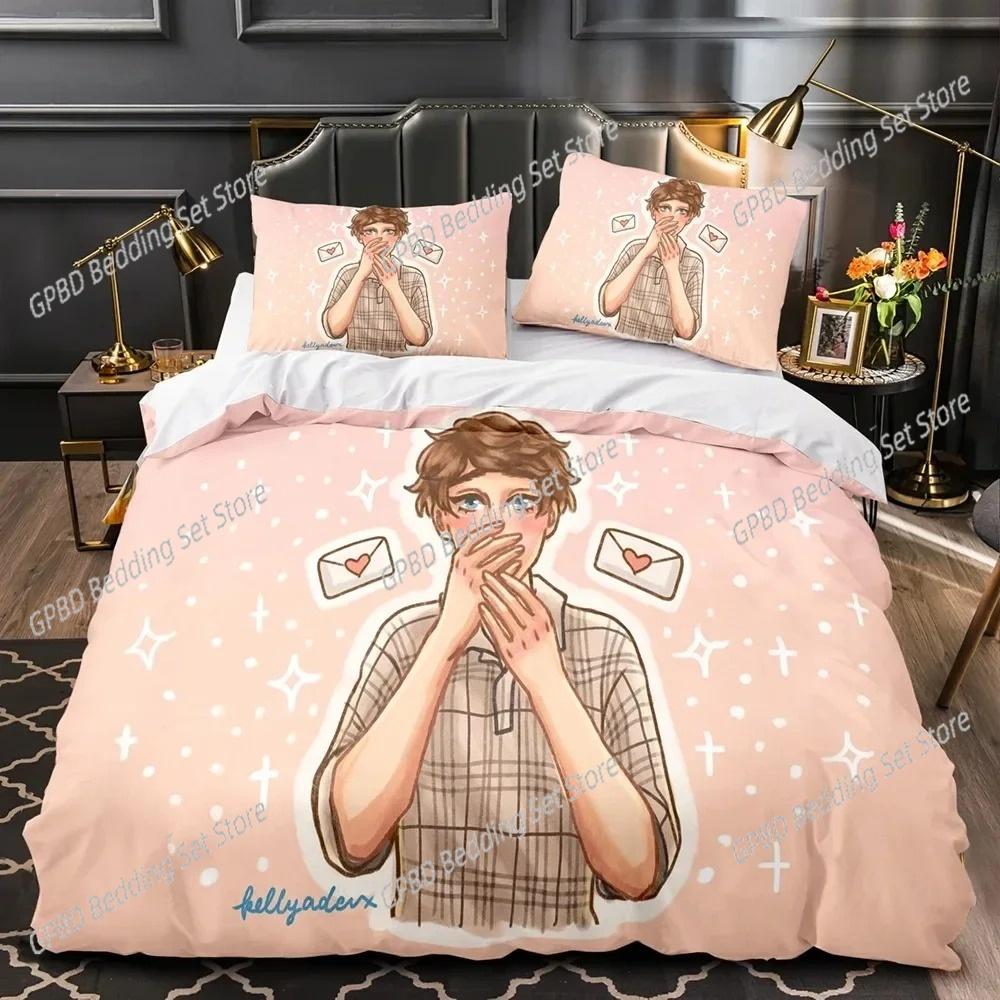 3D Print Karl Jacobs Beding Set 3D Printed Suitable for Bedrom Soft with Soft Fabric Duvet Cover Set With Pilowcases Children Kids Home Textile