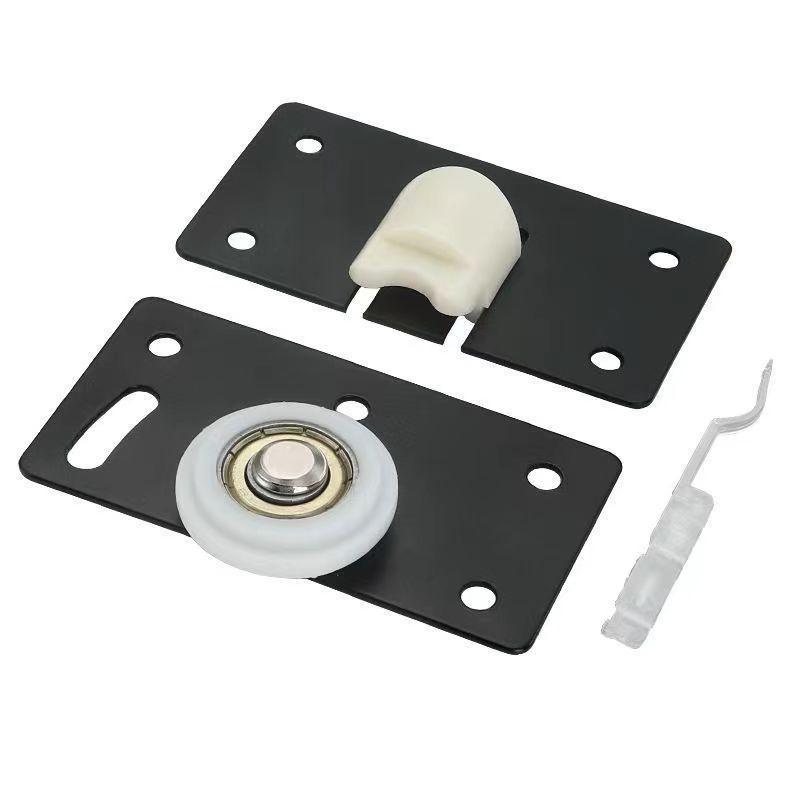 Sliding Door Track Roller Set - Wear-Resistant Concave Wheel for Cabinet Doors, High-Quality Cold-Rolled Steel