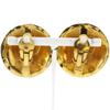 CHANEL COCO Mark Earring Matelasse vintage Plated Gold 42.5g Women Used
