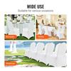 50pcs Chair Cover Wedding Spandex White Chair Covers Stretch Fabric Removable Washable Protective Slipcovers for Weddings Banquets