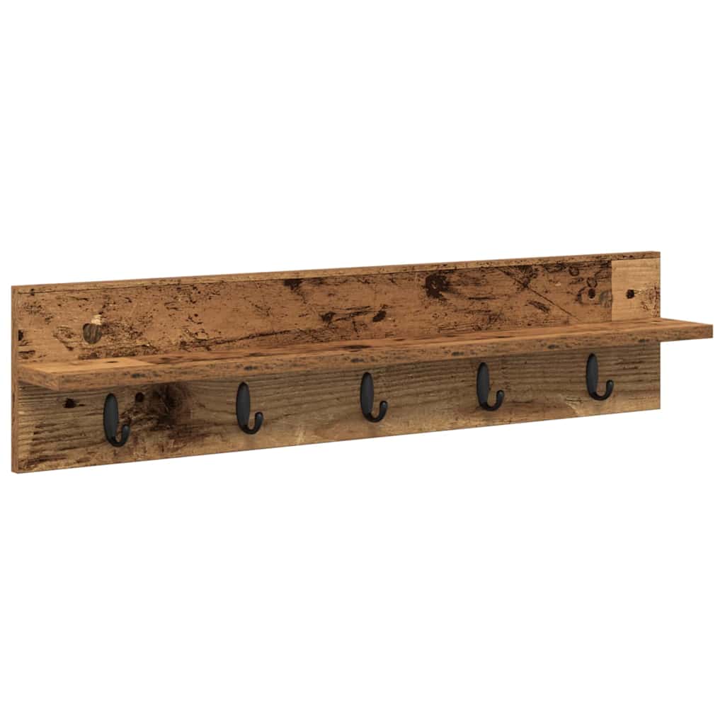 Wall Mounted Nightstand Wall Bracket Reclaimed Wood Engineered Wood