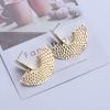 New Fashion Gold Metal Drop Earrings for Women Irregular Geometric Pendants Earrings Trend Brincos Jewelry Gift