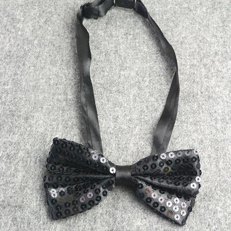 Sequins Bowtie Stage Performance Bow Tie For Men Woman Fashion Butterfly Shining Sequin Necktie Boys Girls Christmas Party Gifts